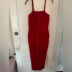 Express red jumpsuit in size small